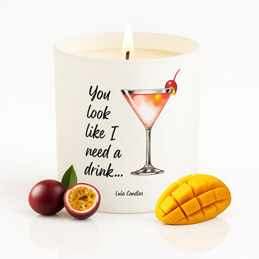 Tropical Fruit Scent | Tropical Fruit Martini | 9 Oz. Jar with Box | Cocktail Collection