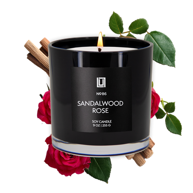 Sandalwood Rose | Luxury Scented Candle | 9 Oz. Jar