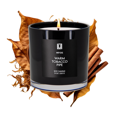 Warm Tobacco Pipe | Luxury Scented Candle | 9 Oz. Jar