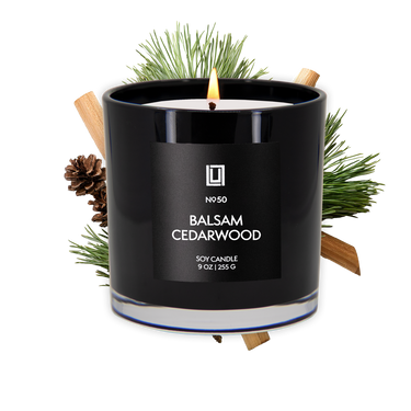 Balsam & Cedarwood  | Luxury Scented Candle |  9 Oz. Jar