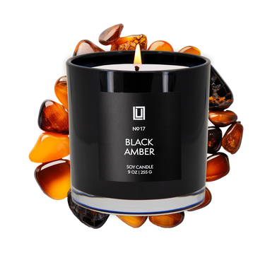 Black Amber | Luxury Scented Candle |  9 Oz. Jar