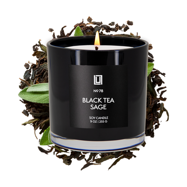 Black Tea & Sage | Luxury Scented Candle |  9 Oz. Jar