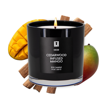 Cedarwood Infused Mango | Luxury Scented Candle | 9 Oz. Jar