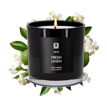 Fresh Linen | Luxury Scented Candle | 9 Oz. Jar