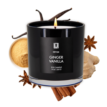 Ginger & Vanilla | Luxury Scented Candle | 9 Oz. Jar