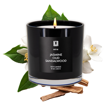 Jasmine, Oud & Sandalwood | Luxury Scented Candle | 9 Oz. Jar