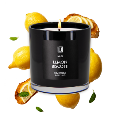Lemon Biscotti | Luxury Scented Candle | 9 Oz. Jar
