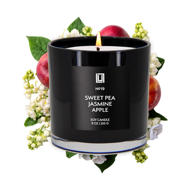 Sweet Pea, Jasmine & Apple | Luxury Scented Candle | 9 Oz. Jar