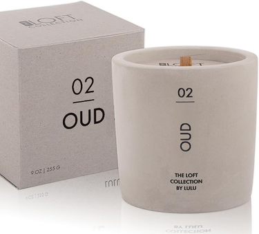 Oud  |  9 Oz. Cement Jar w/ Box  |  The Loft Collection