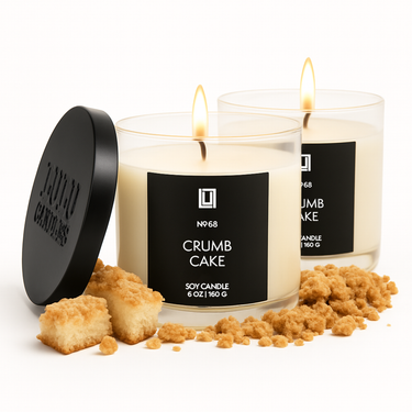 Crumb Cake | Luxury Scented Candle | 2Pack - 6 Oz. Jar