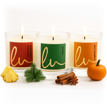 Holiday, Pineapple Evergreen & Pumpkin Chai |  2.7 Oz. - 3 Pack - Gift Set