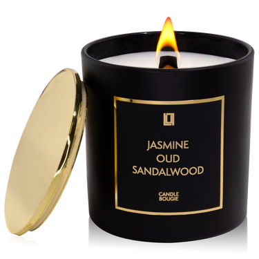 Jasmine, Oud & Sandalwood | 9 Oz. with Gift Box | Gift Wrapped