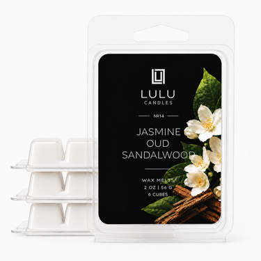 Jasmine, Oud & Sandalwood | Luxury Wax Melts | Pack Of 4