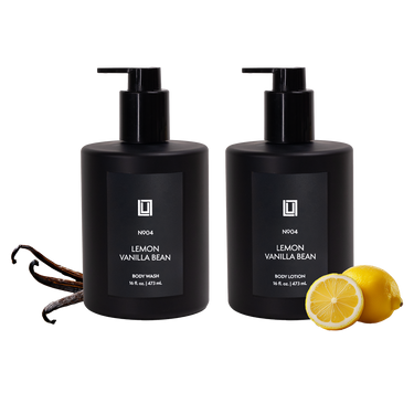 Lemon & Vanilla Bean | Revitalizing Body Wash & Nourishing Body Lotion | 16 Oz.