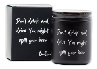 After Dark (Mahogany Teak) | 8 Oz.  Mason Jar with Box | Funny Gift Candles