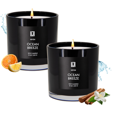 Ocean Breeze | Luxury Scented Candle | 2Pack - 9 Oz. Jar