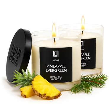 Pineapple Evergreen | Luxury Scented Candle | 2Pack - 6 Oz. Jar