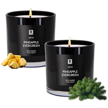 Pineapple Evergreen | Luxury Scented Candle | 2Pack - 9 Oz. Jar