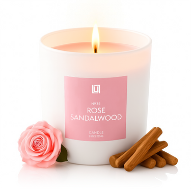 Rose & Sandalwood  |  9 Oz. Jar w/ Pink Wax | Limited Edition