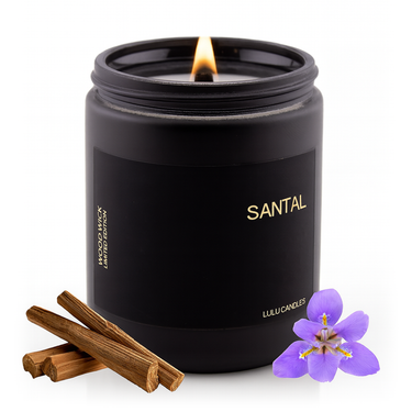Santal | 8 Oz.  Mason Jar with Box | Wood Wick Collection