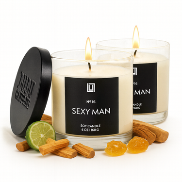 Sexy Man & Sexy Gal | Luxury Scented Candle | 2Pack - 6 Oz. Jar