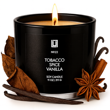 Tobacco, Spice & Vanilla | Luxury Scented Candle | 11 Oz. Jar