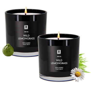 Wild Lemongrass | Luxury Scented Candle | 2Pack - 9 Oz. Jar
