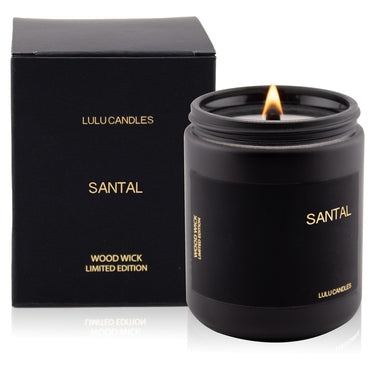 Santal | 8 Oz.  Mason Jar with Box | Wood Wick Collection