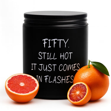 Blood Orange & Grapefruit | 8 Oz.  Mason Jar with Box | Funny Gift Candles